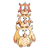 Trois petits hiboux