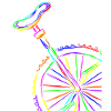 Buntes Einrad