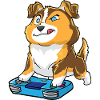 Australian Shepherd Gamepad Kawaii