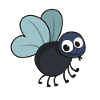 Cute flying insect
