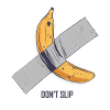 Funny: taped a glued banana