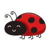 Cute ladybug insect