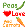 Peas Love Carrots Funny Vegetables