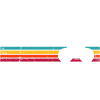 Retro Rainbow Bike Stripes