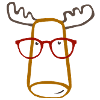 Elk with glasses