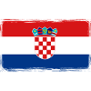 Croatia Flag Used Look Adria Zagreb Croatian