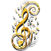 Musiknote - Musikschlüssel - Notenschlüssel - Note