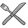 Cutlery knife fork kitchen