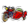 Motorcycle with sidecar 3