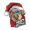 Christmas Dog - Merry Christmas