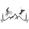 Regalo EKG bicicleta de montaña y esquí