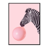 Zebra With Bubblegum / Pink Gum