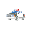 Hauska poliisi poliisiauto slogan