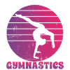 Gymnastics - Gymnastic Retro Silhoutte - Gymnast