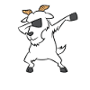 Dabbing Chèvre Drôle De bave