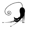 Black Cat Funny EW people