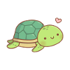 Love Cute Little Turtle