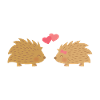 Cute Hedgehogs In Love