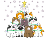 Weihnachtsbaum Katze Kätzchen Tannenbaum