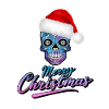 Skull in Christmas design