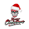 Skull in Christmas design