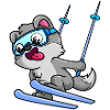 wolf ski comic baby
