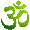 Grøn OM, Om, Hindu Om, Om Symbol, Aum, OM