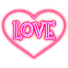 Neon Love Heart