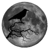 Crow and moon