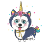 Husky sled dogs