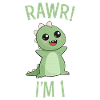 Rawr! Cute Dinosaur - I'm 1