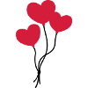 Herzballons / heart balloons / ballon coeur