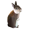 Lowpoly brown rabbit - Nyhaux