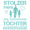 Stolzer Papa zwei Töchter