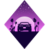 JDM Supra Car - Vaporwave