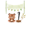 1 an bébé ours