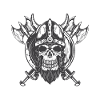 Viking Skull Shield Combat