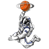 Astronaut Basketball Player