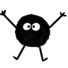 black soot man