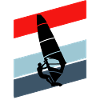 Surfing red white blue transparent