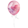 Ballon de ciel rose