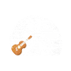 Bigfoot musicien Sasquatch guitare acoustique