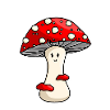 Happy Red Toadstool