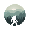 Bigfoot Berg Wald Sasquatch Fan