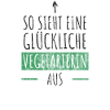 Glückliche Vegetarierin