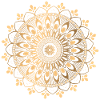 Luxus-Mandala-Blumenverzierung