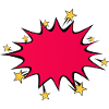 bulle explosion etoile eclate dessin