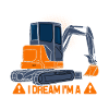 Excavator road construction