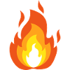 Fiery flame