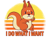 Funny squirrel is naughty - gift